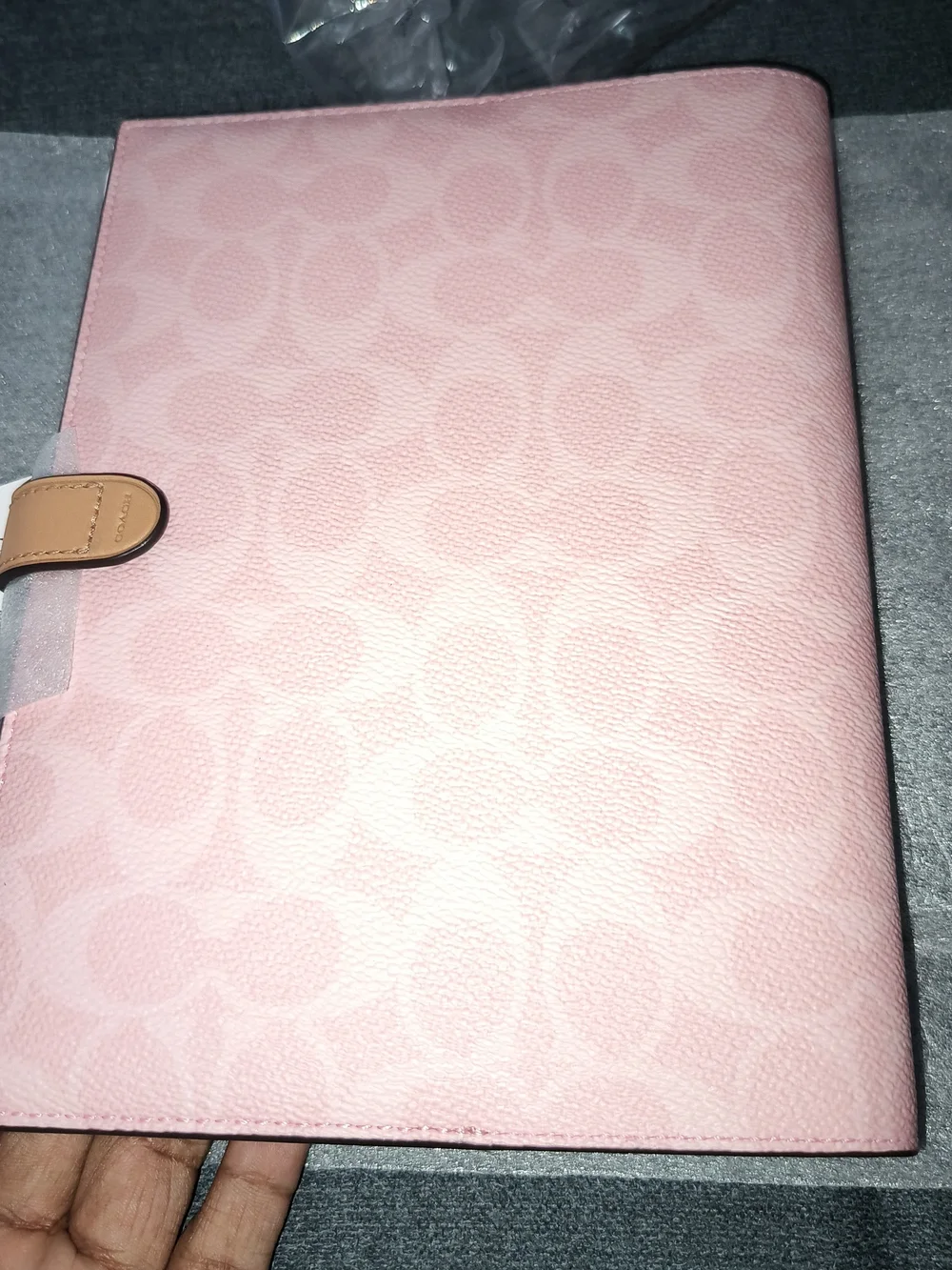 Coach Pink Signature Notebook
